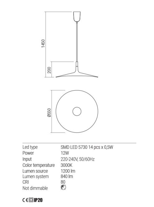 KAI-LED-függőlámpa-matt-fehér-d:-55-cm