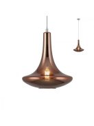 CALABAZA-függőlámpa-bronz-gold-búrával