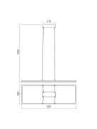 KLEE-LED-függőlámpa-modern-48W-matt-fehér