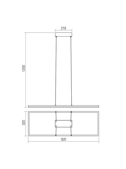 KLEE-LED-függőlámpa-modern-48W-matt-fehér