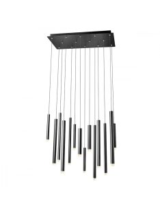 PALOS Modern LED csillár fekete, 6048 lumen