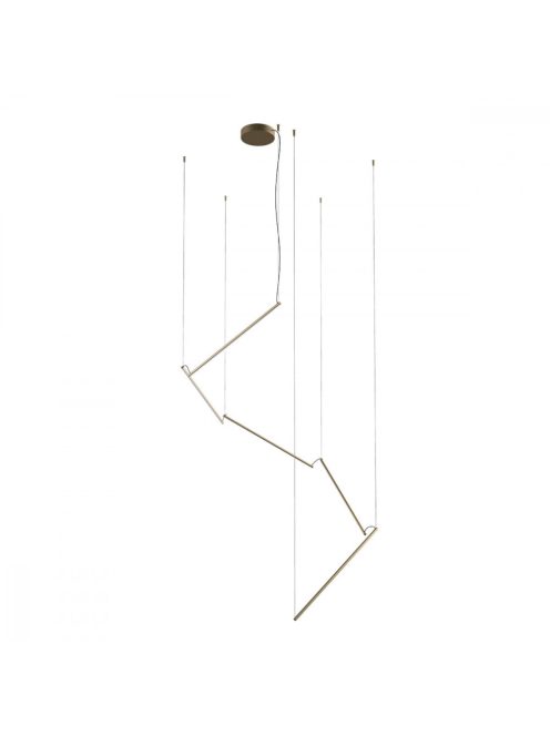 STICK Modern LED függőlámpa matt sárgaréz, 48W/lm/3000K
