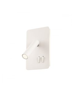 QUDA Modern LED fali lámpa matt fehér, 9W/465lm/3000K
