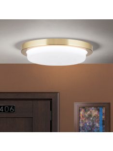 LEROX LED mennyezeti lámpa, 22 cm, matt réz