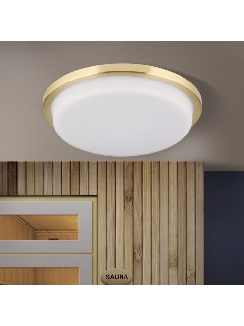 LEROX LED mennyezeti lámpa, 30 cm, matt réz