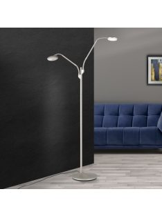 COBRA fényszabályozható LED állólámpa, matt nikkel