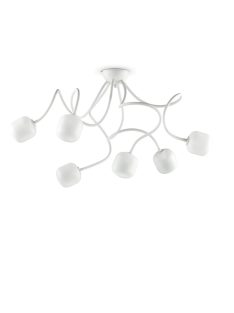 OCTOPUS modern LED mennyezeti lámpa, hatos, fehér