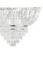 DUBAI klasszikus-kristály mennyezeti lámpa, króm, 3-as