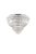 DUBAI klasszikus-kristály mennyezeti lámpa, króm, 24-es