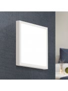 LERO LED mennyezeti lámpa, fehé, 23cm, szögletes