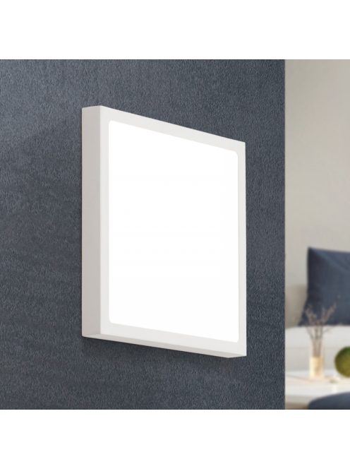 LERO LED mennyezeti lámpa, fehé, 23cm, szögletes