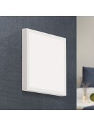 LERO LED mennyezeti lámpa, fehé, 23cm, szögletes