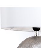 ETHNO kerámia asztali lámpa, 38 cm, ezüst