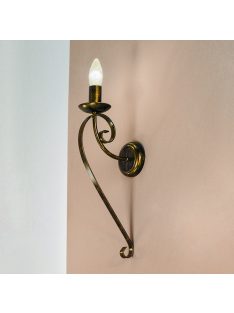 TORCIA fali lámpa antik arany színben