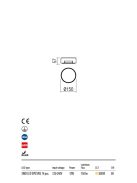 ROKS  kültéri LED  mennyezeti lámpa antracit IP54 12W/3000K