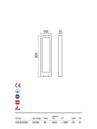 HIRO  kültéri LED  állólámpa antracit IP54 9W/3000K