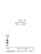 JAPO  kültéri LED  fali lámpa sötétszűrke IP54 12W/4000K