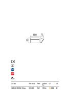 JAPO-kültéri-LED-fali-lámpa-sötétbarna-IP54-12W-3000K-18x10-cm