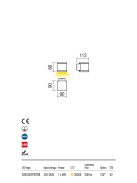 BOTA  kültéri LED  fali lámpa sötétbarna IP54 6W/3000K