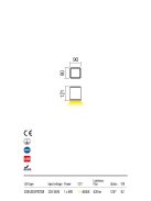 BOTA  kültéri LED  mennyezeti lámpa antracit IP54 6W/4000K