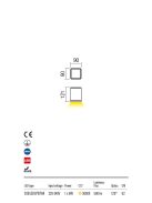 BOTA-kültéri-LED-mennyezeti-lámpa-sötétbarna-IP54-6W-3000K