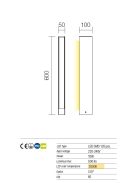 Twin kültéri LED állólámpa, antracit 10287
