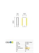 Twin kültéri LED állólámpa, antracit 10285