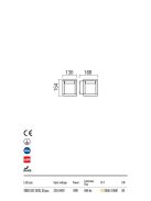 PIAZZO  kültéri LED  fali lámpa matt fekete IP54 10W/2900-3100K