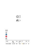 XIXI  kültéri LED  sűlyesztett lámpa matt fekete IP65 10W/3000K