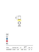 RONDO  kültéri LED  mennyezeti lámpa antracit IP54 6W/4000K